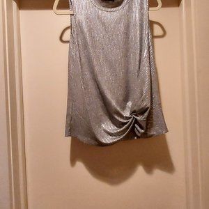 Sleeveless Silver Top
